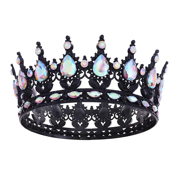 Queen Crown for Women Crystal Tiara for Girl Rhinestone Wedding Headband for Bride Hair Accessories for Costume Birthday Party Prom Gifts