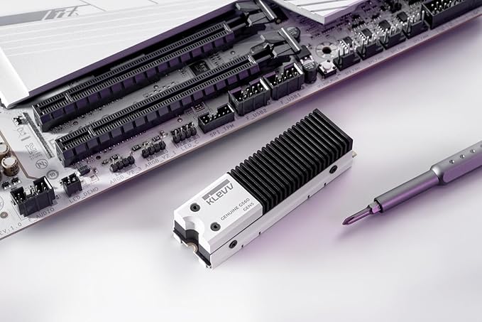KLEVV Genuine G560 4TB M.2 2280 NVMe PCIe Gen5x4 Internal SSD Heatsink Included, up to 14000MB/s with DRAM Cash (K04TBM2SP0-G56)