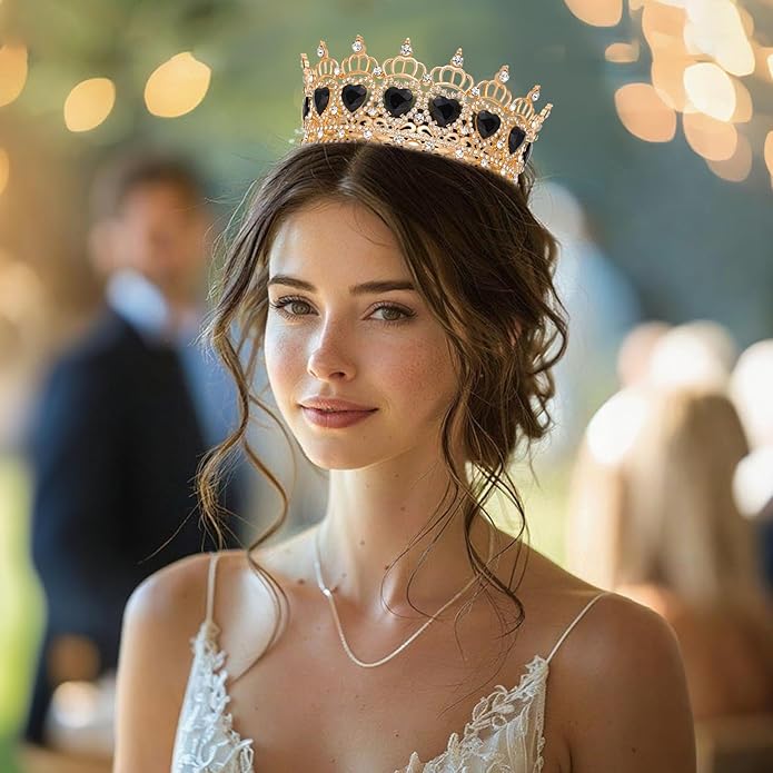 Queen Crown Rhinestone Wedding Crowns and Tiaras for Women Costume Party Hair Accessories Princess Birthday Crown Crystal Bridal Crown