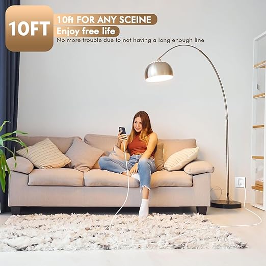 [Apple MFi Certified]10FT Fast iPhone Charger,Extra Long Apple Charger Fast Charging 2Pack 20W USB C Charger Block Plug + 10Foot Lightning Cable Cord for iPhone 14/Pro/Pro Max/Plus/13/12/11/XS/XR/X/SE