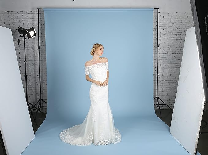 Seamless Photo Photography Backdrop Paper, Photo Background Paper Roll (Sky Blue, 81”x16')