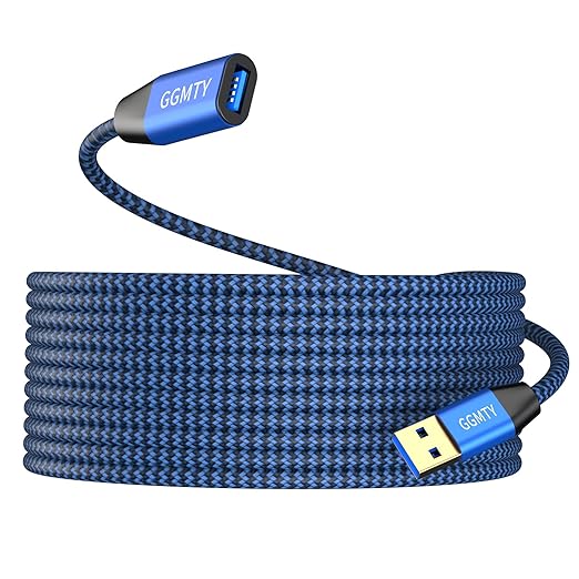 USB 3.0 Extension Cable 6ft, Type A Male to Female Extension Cord Durable Braided Material High Data Transfer Compatible with USB Keyboard,Mouse,Flash Drive, Hard Drive,Printer
