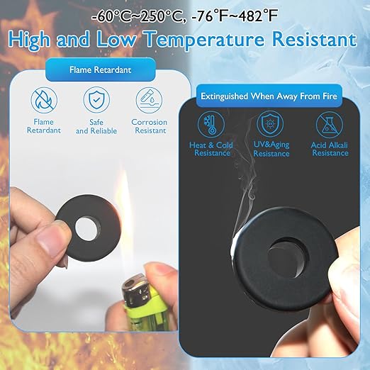 15 Pcs1/2" Drill Hole, 5/16" ID Silicone Rubber Grommets for Wiring, Automotive Firewall Hole Plug Top Hat Metal Wall Drywall Grommets for Vinyl Tubing in Hydroponic Irrigation Systems