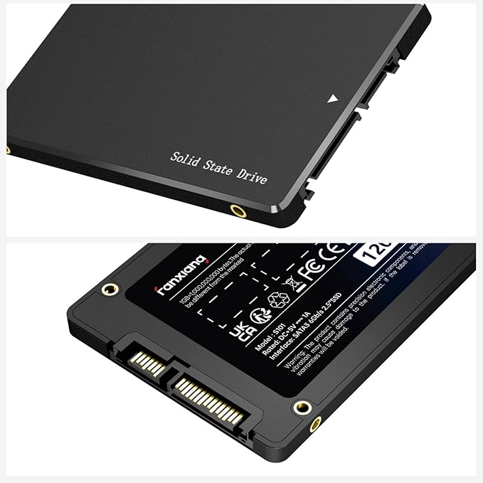S101 1TB SSD SATA SSD 1TB Internal Solid State Drive SATA III 6Gb/s 2.5" SSD, UP to 550MB/s, 3D NAND TLC, Upgrade Laptop PC and Desktops