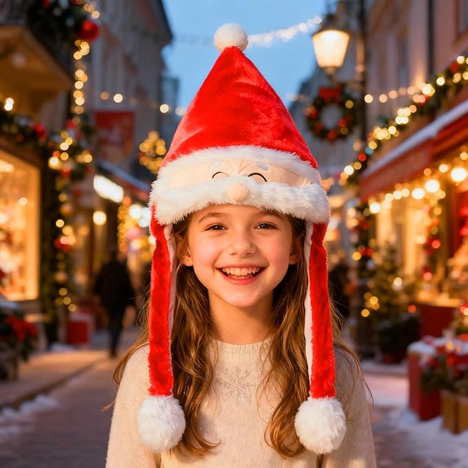 Plush Ear Moving Jumping Hat,Cute Fluffy Cap, Soft Warm HeadWear