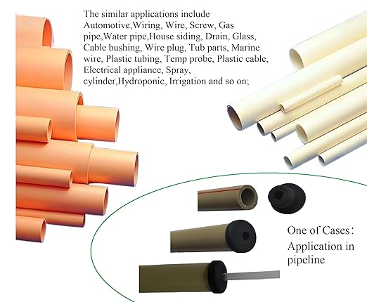 15 pcs 9/16" Drill Hole，1/4" ID Black Silicone Top hat Rubber Grommets for Wiring，Automotive，Firewall，Hole Plug，Desk，Screw，Water and Gas Pipe，Drain，House Siding，Cable Bushing，Glass，Wire Plug