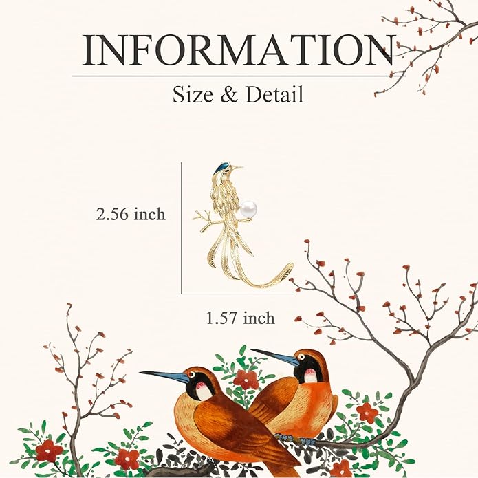 Animal Brooch for Women Rhinestone Brooch Pin 18k Gold Plated Animal Lapel Pin Fashion Jewelry Gift for Mom Wife