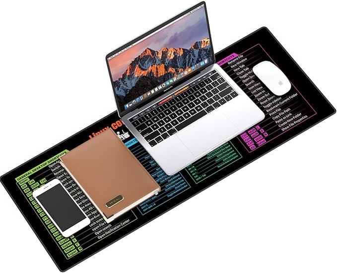 Galdas Gaming Mouse Pad XXL XL Large Long Extended Big Mousepad Non-Slip Rubber Keyboard Mouse Pad with Stitched Edges for Laptop Home Office (31.5x11.8x0.08 Inch) -Notes