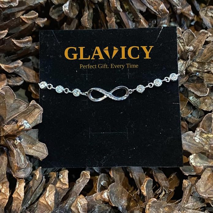 Daughter Infinity Heart Bracelet, Daughter Jewelry Gift From Mom or Dad with Message Card and Box Meaning