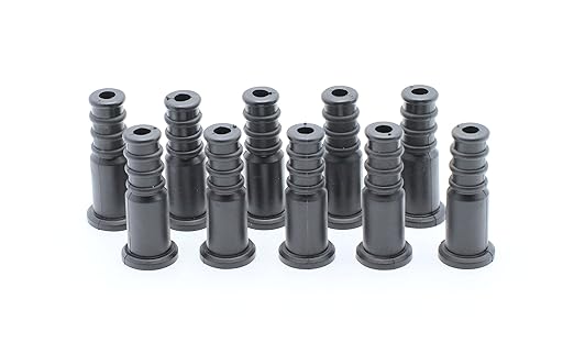 THE CIMPLE CO Coaxial Cable Weather Boot - RG6 Connectors RG59 Ends Coaxial Boots - Weatherproof (Black) - Pack of 10