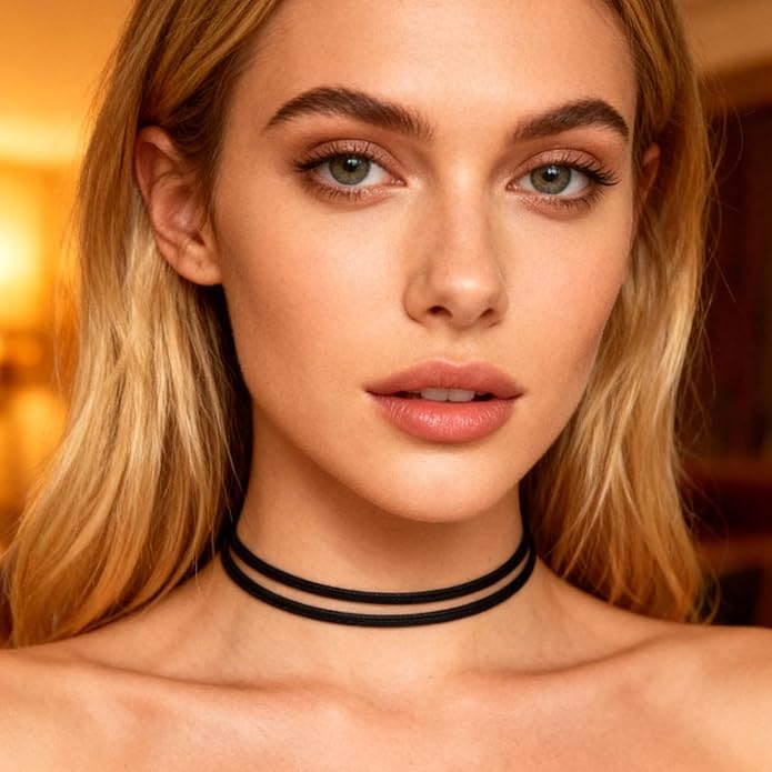 6 PCS Black Choker Necklace, Adjustable Black Velvet Choker Multiple Styles Velvet Chokers Necklaces Stylish Layered Velvets Collar Necklace for Women Daily Party Festival Gifts Decoration