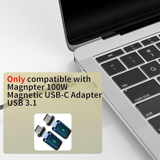 Magnetic Connector Tips Head for USB-C Android Devices (4 Pack), only Compatible 5A Magnetic Charging Cable or Magnetic Adapter