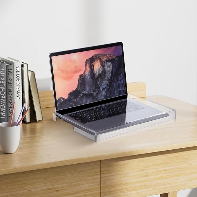Acrylic Laptop Keyboard Cover : Clear Computer Keyboard Dust Cover for 14 inch Notebook, 13.76X9.82X1.18in