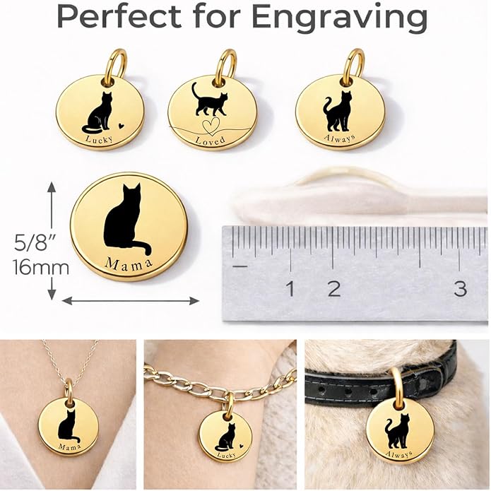 SM Design Mama Animal Charm Set – Set of 4 Stainless Steel Charms – Motherhood & Family Keepsake Jewelry Charmss