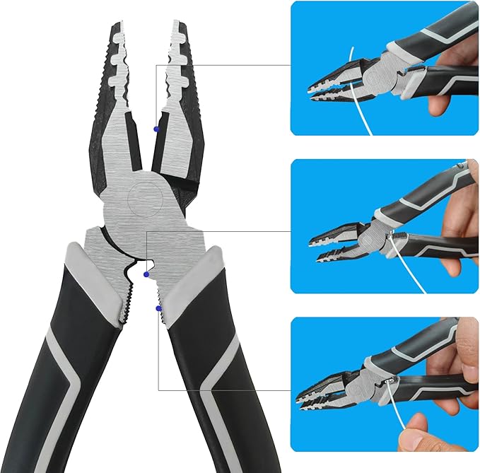 Cable Tethers 5 Pack with Crimping Tool (12 Inches, White Color), Adjustable Security Cable Look, Universal DIY Adapter Tethering Ties Kit for Computer Cord, Pre-Assembled, Tamper-Resistant
