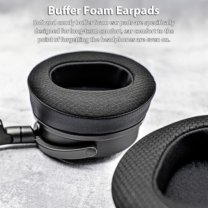 TRANSTEK Replacement Earpads Compatible with Audeze Maxwell Headphones, Maxwell Replacement Ear Cushion, Thickness and Noise Isolation Foam (Cooling Gel Mesh)