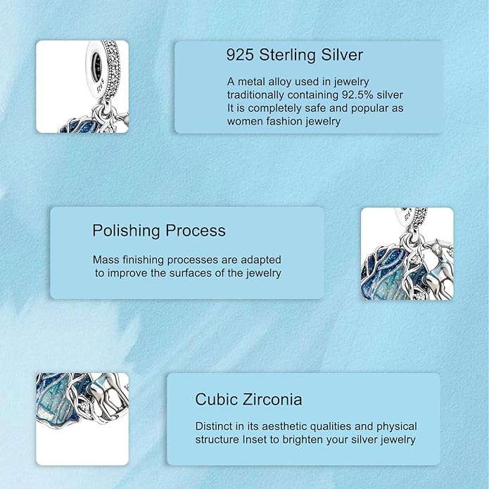 925 Sterling Silver Charms Magic Movie Character Dangle Beads for Bracelets and Necklaces Jewelry for Women