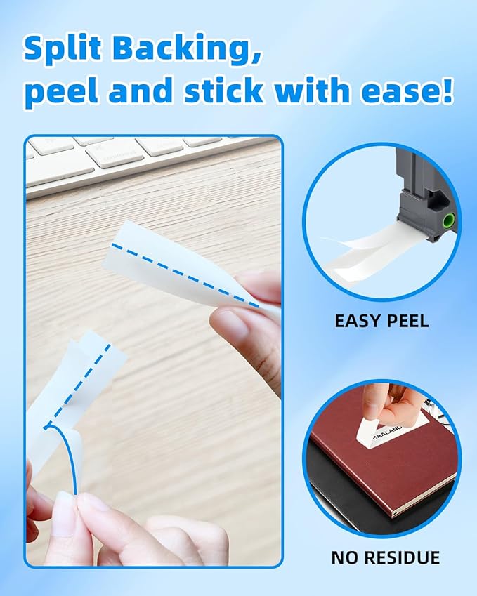 20-Pack Label Maker Tape Refills Replace for TZe-231 12mm 0.47 Laminated White Tze Tz Tape Compatible with Brother P Touch Label Maker PT-D210 PT-H110 PT-D220 PT-1880 1180 2030 Black Ink on White