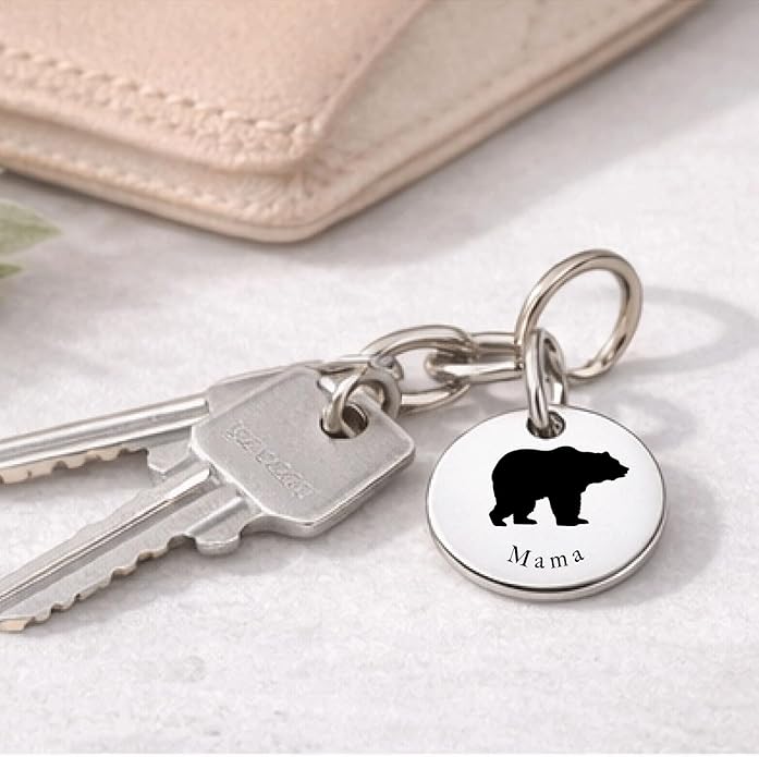 SM Design Mama Animal Charm Set – Set of 4 Stainless Steel Charms – Motherhood & Family Keepsake Jewelry Charmss
