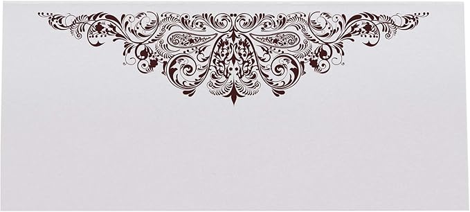 Paisley Printable Place Cards, Chocolate (Choose Color), Set of 60 (10 Sheets), Laser & Inkjet Printers - Wedding, Party, Dinner, and Special Events - Made in the USA