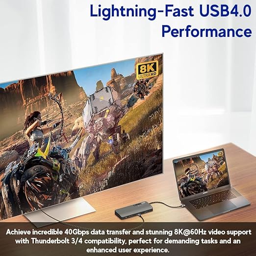 LINKUP USB 4.0 USB C to USB C Cable | Thunderbolt 4/3 Compatible | Type C Charger for MacBook and iPhone | 240W Fast Charging | 40Gbps Data Transfer | 8K@60Hz Display Cord | Use with all USB C devices