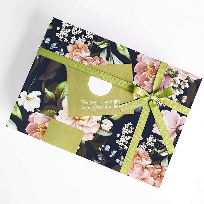 YXTII Floral Wrapping Paper -17 Inch x 9.8 Feet, Double-Sided Flower Gift Wrap Perfect for Wedding, Birthday, Bridal Shower, Halloween, Christmas
