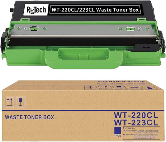 1 Pack Compatible for Brother WT-220CL Waste Toner Box WT-223CL Waste Toner Box Works with MCF-9340CDW HL-3140CW 3170CDW L3210CW L3230CDW L3270CDW 9130CW L3290CDW MFC-L3710CW L3770CDW (Black)