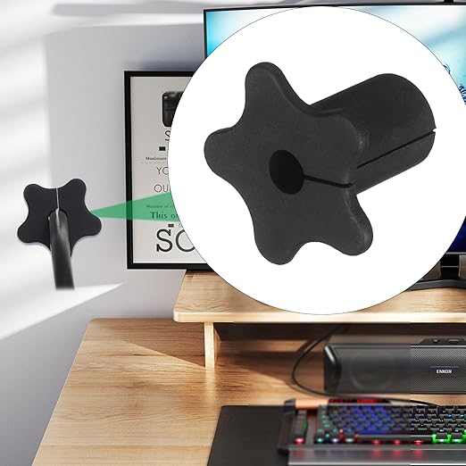 6pc Starlink Cable Grommet 5/8" Silicone Waterproof Wall Hole Pass Through Split Cable Bushings for TV Wire Ethernet Cord, Starlink Cable Routing Kit Accessories, 27.6mm/1.09" Ht, White