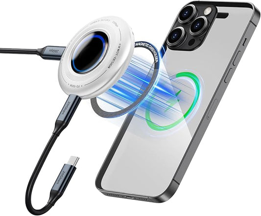 FP108 2TB Magnetic Portable SSD, External Solid State Drives with PD-100W and 2050MB/s USB-C 3.2 Gen 2x2, Play While Charging, Compatible with iPhone 16/15 Pro Max, Android, PC, Mac, Switch Lite