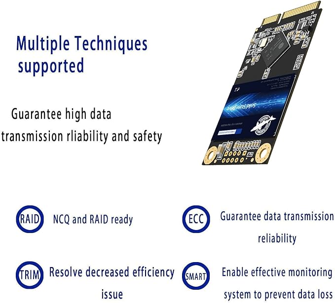 SSD mSATA 16GB Dogfish Internal Solid State Drive High Performance Hard Drive for Desktop Laptop SATA III 6Gb/s Includes SSD 32GB 60GB 64GB 120GB 128GB 240GB 250GB 480GB 500GB (16GB MSATA)