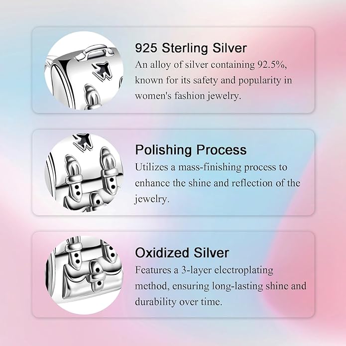 Bible Family Mom Wife Love Heart Dangle Charm 925 Sterling Silver Charms fits Bracelets and Necklace Pendant Bead Charms Jewelry Present for Women Family Friends
