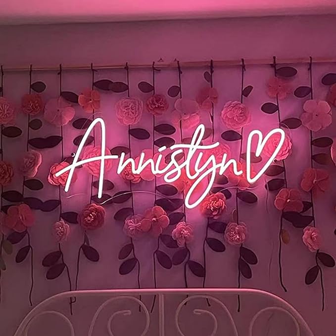 Custom Neon Signs,Customizable Neon Sign Colorful for Wall Decor Personalized Large Neon Sign for Wedding Birthday Party Gifts Bar Shop Business Neon Name Signs