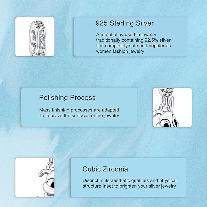 925 Sterling Silver Charms Magic Movie Character Dangle Beads for Bracelets and Necklaces Jewelry for Women