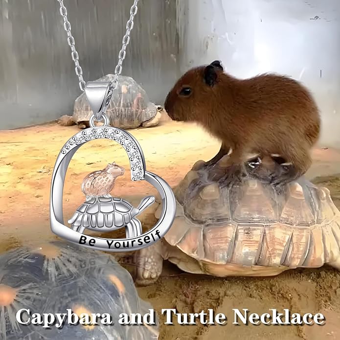 Animal Necklace Cat/Fox/Otter/Sloth/Cow/Highland Cow/Koala Necklace Cute Animal Jewelry Gifts for Women