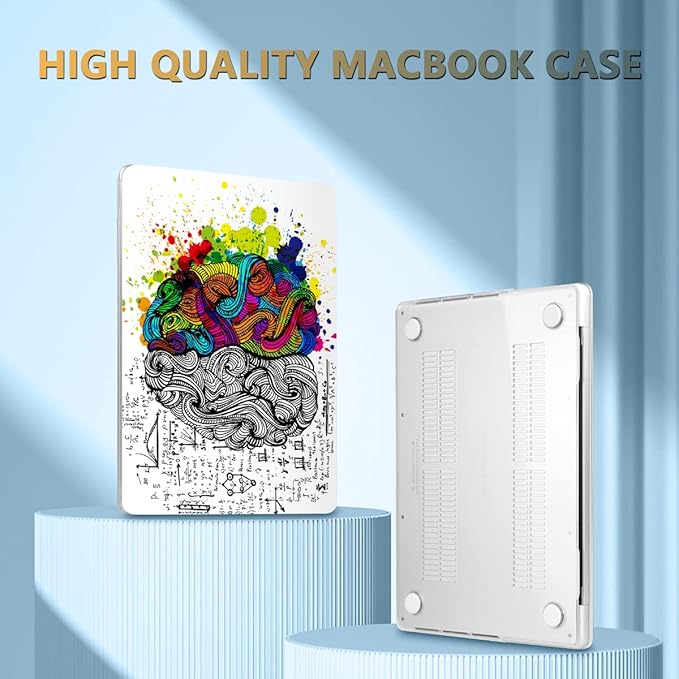 CISSOOK Creative Brain Hard Shell Case for MacBook Pro 14 inch Case 2024 2023 2022 2021 Release A3401 A3112 A3185 A2992 A2918 A2779 A2442, Brain Cover for MacBook Pro 14 M1 M2 M3 M4 Pro/Max Chip