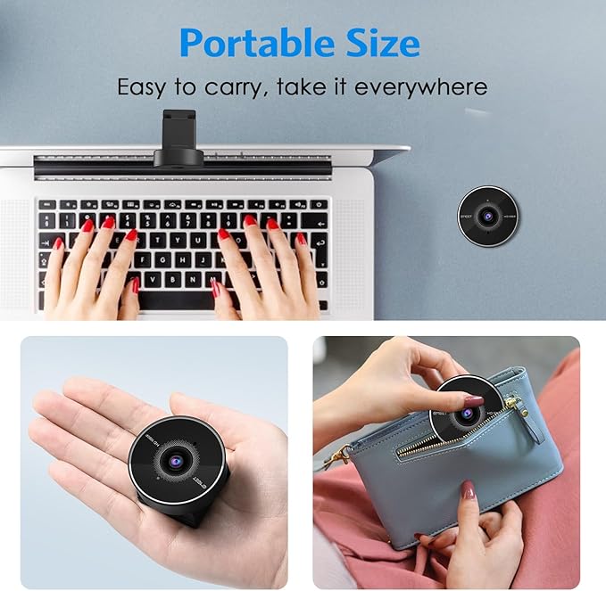 EMEET C955 Webcam for PC, 1080P Webcam with Microphone&Privacy Cover, Auto Light Correction, 70° FOV for Personal Use, Plug&Play Web Cam Protect Data, Perfect for Office Professionals&Remote Workers