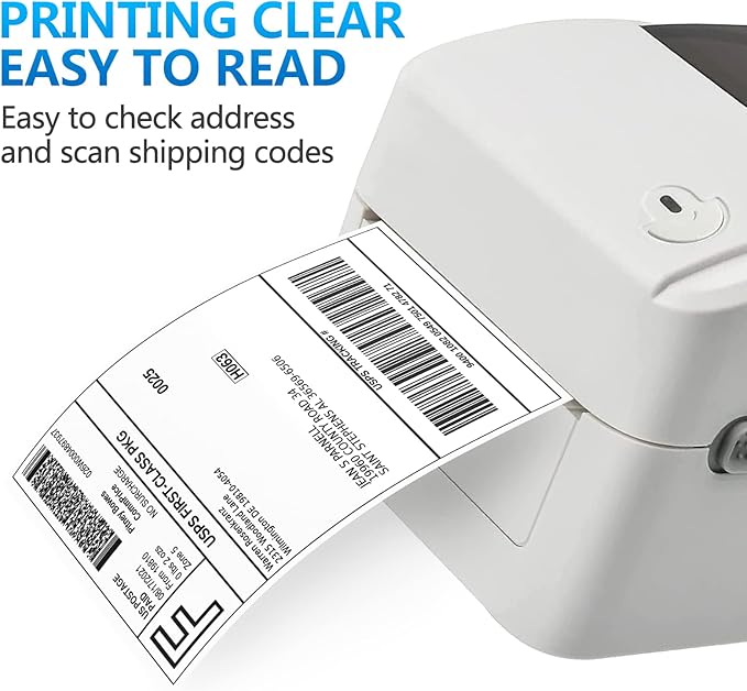 FungLam 80 Rolls 4x6 Direct Thermal Shipping Labels, 250 Labels Per Roll, 1" Core, Perforated, White Mailing Postage Shipping Label Compatible with Zebra 2844 ZP-450 ZP-500 ZP-505