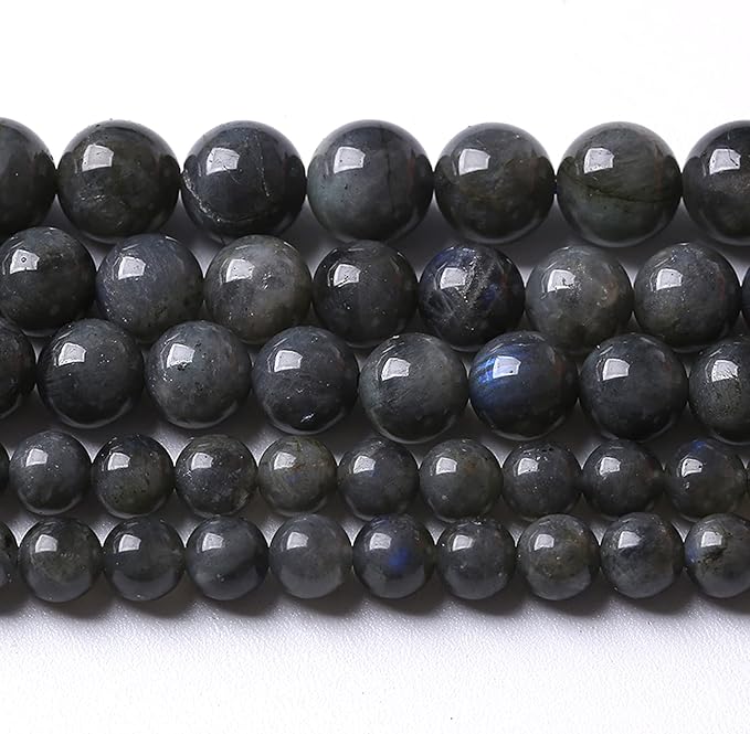 4MM 88PCS Natural Stone Black Labradorite Beads Crystal Loose Beads for Jewelry Making DIY Bracelet