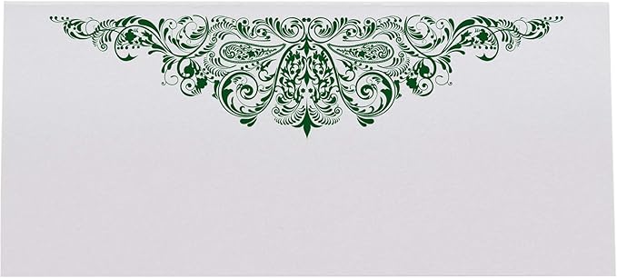 Paisley Printable Place Cards, Hunter Green (Choose Color), Set of 150 (25 Sheets), Laser & Inkjet Printers - Wedding, Party, Dinner, and Special Events - Made in the USA