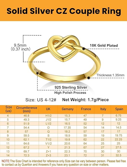 Bestyle 925 Sterling Silver Ring for Women, Minimalist Claddagh Ring Celtic Knot Ring for Women, Irish Promise Wedding Band, Gold/Rose Gold Vermeil Women Band Ring, Stackable, Gift for Her