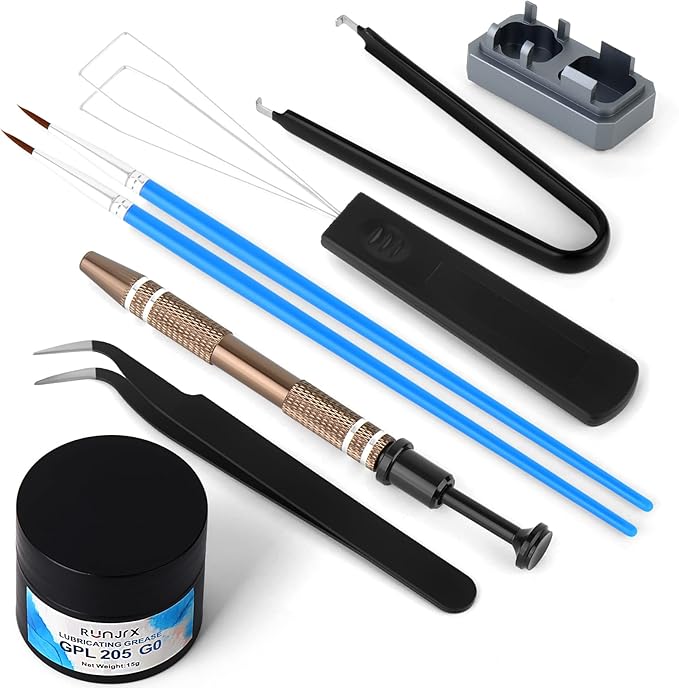 RUNJRX Keyboard Lube Kit GPL 205G0 0.53oz/15g for Mechanical Keyboard Lube, Switch Opener for MX Kailh,Keyboard Tools with Keycap Puller