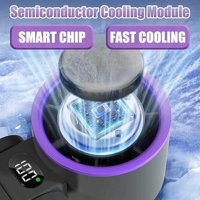Portable Handheld Fan Rechargeable 100 Speeds Turbo Ice Cooling Fan Personal Mini Fan Small Foldable 3-IN-1 Neck/Desk/Hand Fan, Travel Essentials Gifts for Women Men/Grey