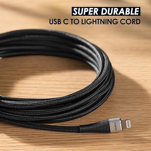 USB C to Lightning Cable 6FT 2Pack [Apple MFi Certified] iPhone Charger Fast Charging Cord Type C to Lightning Cable for iPhone 14 Pro Max/Plus/13/12/11/X/XR/XS/SE/8/7/6/5/iPad - Black