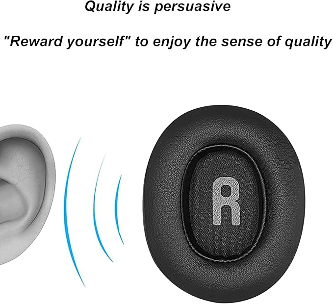 Replacement Earpads for JBL Tune 700(700BT)/710(710BT)/720(720BT)/750(750BT,750BTNC)/760(760NC)/770(770NC) Headphones, Ear Pads Cushions with Softer Noise Isolation Foam.