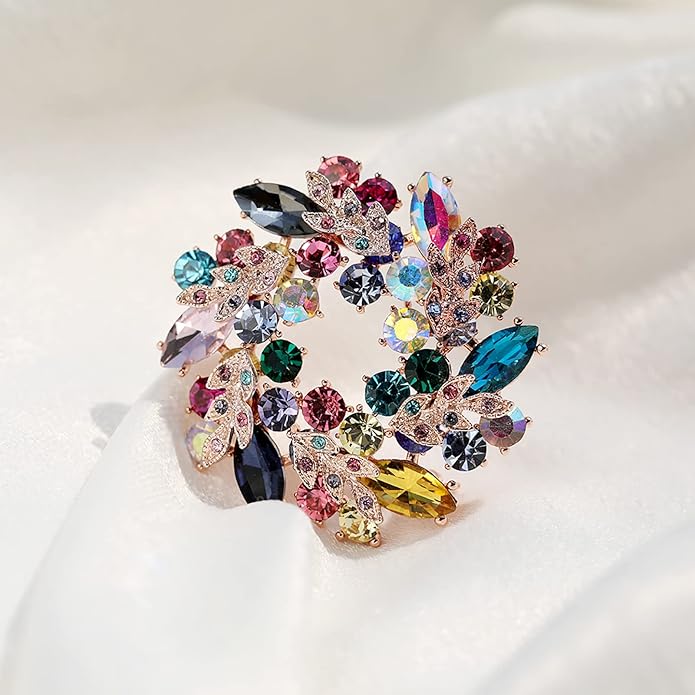 Brooch Pins For Women Fashion, Flower Brooches Jewelry For Women Floral Series Brooches And Pins Designer Lady's Costume