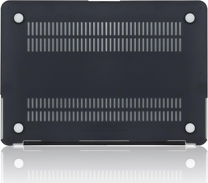 Matt Black Case for MacBook Pro 13 inch M2 M1 A2338 A2289 A2251 A2159 A1989 A1706 2023-2016 Release with Touch ID, 6 in 1 Plastic Hard Shell&Keyboard Cover&Screen Protector&Webcam Cover