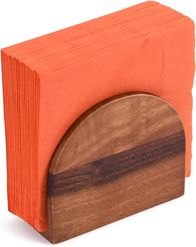 Acacia Wood Vertical Napkin Holder
