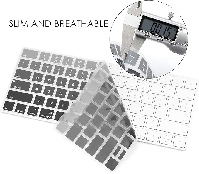 Allinside Ombre Gray Cover for Apple Magic Keyboard (MLA22LL/A) with US Layout