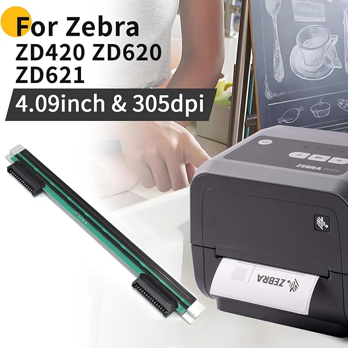 P1080383-227 New Printhead for Zebra ZD420 ZD620 ZD621 T-Series Thermal Mobile Label Printer 300dpi Genuine