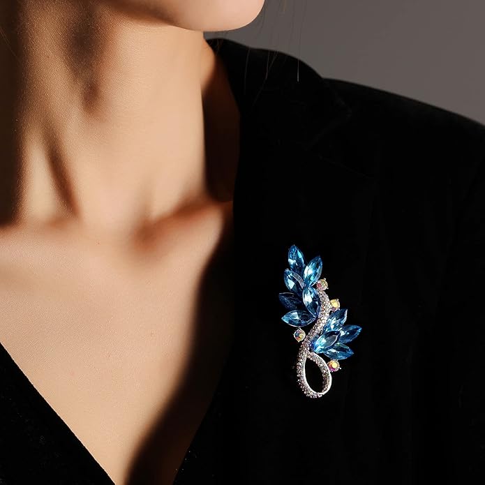 Brooch Pins For Women Fashion, Flower Brooches Jewelry For Women Floral Series Brooches And Pins Designer Lady's Costume